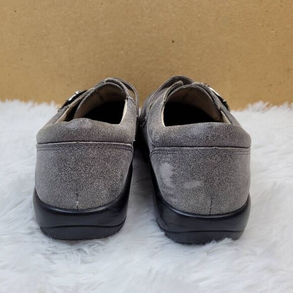 Alegria Khloe KHL-643 Gray Distressed Buckle Oxfords Women's US 9 EU 39 - Picture 4 of 12